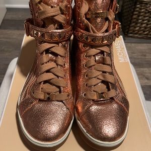 Rose Gold HighTop Sneakers